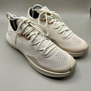 Olukai Kaholo White Beige Tapa 20491-2020 Womens 9 Sneakers NEW NO INSERTS